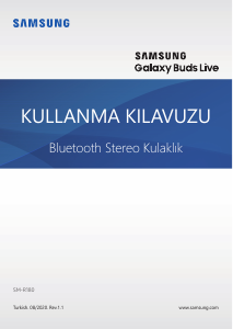 Kullanım kılavuzu Samsung SM-R180 Galaxy Buds Live Kulaklık