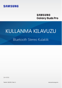 Kullanım kılavuzu Samsung SM-R190 Galaxy Buds Pro Kulaklık
