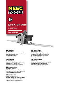 Bedienungsanleitung Meec Tools 015-607 Tauchkreissäge