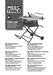 Instrukcja Meec Tools 017-711 Piła stołowa