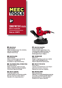 Manual Meec Tools 015-679 Random Orbital Sander