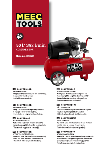 Manual Meec Tools 013-515 Compressor