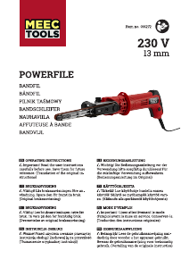 Manual Meec Tools 016-272 Belt Sander