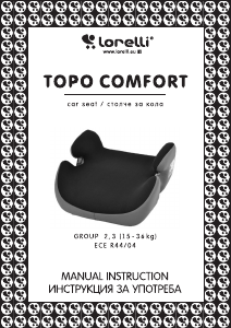 Handleiding Lorelli Topo Comfort Autostoeltje