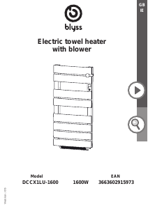 Manual Blyss DCCX1LU-1600 Heater