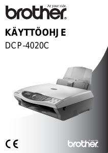 Käyttöohje Brother DCP-4020C Monitoimitulostin