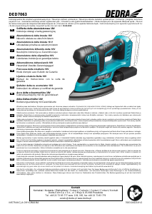 Manual de uso Dedra DED7063 Lijadora delta