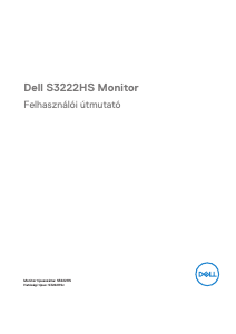 Használati útmutató Dell S3222HS LCD-monitor