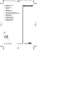 Käyttöohje Einhell BT-DS 180 Kärkihiomakone