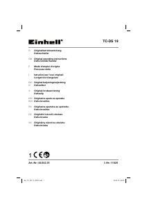 Manuale Einhell TC-DS 19 Levigatrice a delta