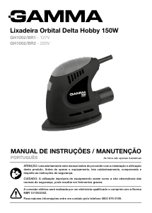 Manual Gamma GH1002/BR1 Lixadeira delta