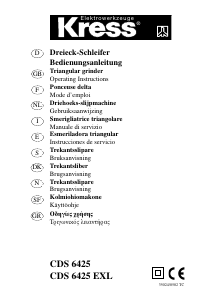 Manuale Kress CDS 6425 Levigatrice a delta