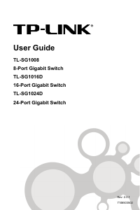 Handleiding TP-Link TL-SG1016D JetStream Switch