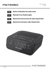 Manual Metronic 477026 Rádio relógio