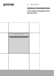 Bedienungsanleitung Gorenje BO6717E03X Backofen