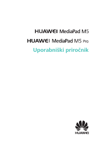 Priročnik Huawei MediaPad M5 Tablica