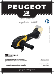 Manual de uso Peugeot EnergyGrind-18VBL Amoladora angular