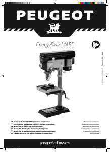 Manual de uso Peugeot EnergyDrill-16LBE Taladro de columna