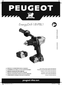 Mode d’emploi Peugeot EnergyDrill-18VPBL1 Perceuse visseuse