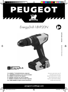 Manuale Peugeot EnergyDrill-18VP20N Trapano avvitatore