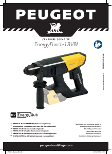 Manual Peugeot EnergyPunch-18VBL Rotary Hammer