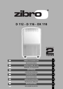 Brugsanvisning Zibro D 116 Affugter