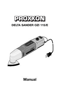 Manual Proxxon OZI 115/E Delta Sander