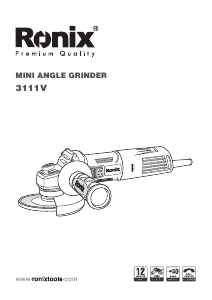 Manual Ronix 3111v Angle Grinder