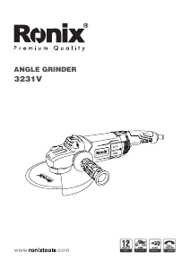 Handleiding Ronix 3231V Haakse slijpmachine
