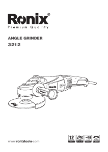 Manual Ronix 3220 Angle Grinder