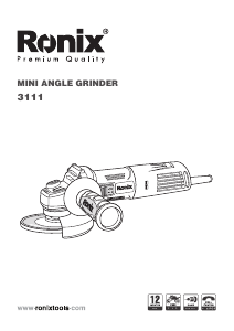 Manual Ronix 3111 Angle Grinder