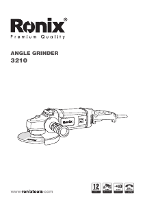 Manual Ronix 3210 Angle Grinder