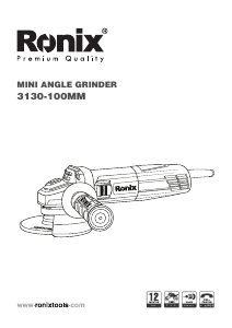 Manual Ronix 3130 Angle Grinder