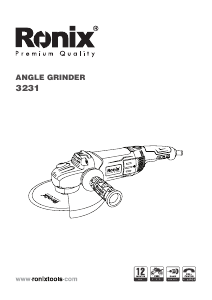 Manual Ronix 3231 Angle Grinder