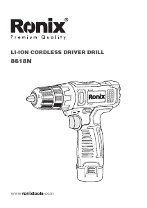 Manual Ronix 8618N Drill-Driver