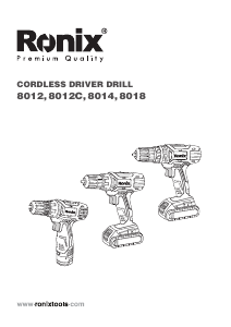 Manual Ronix 8014 Drill-Driver