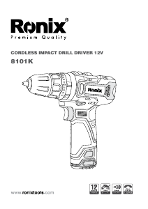 Manual Ronix 8101K Drill-Driver