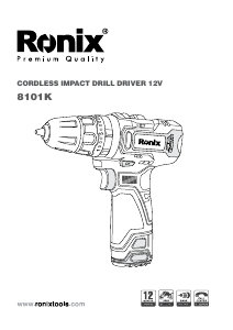 Handleiding Ronix 8101K Schroef-boormachine