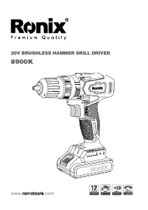 Manual Ronix 8900k Drill-Driver