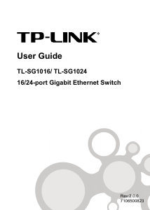 Handleiding TP-Link TL-SG1016 JetStream Switch