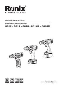 Manual Ronix 8616K Drill-Driver