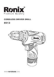 Manual Ronix 8512 Drill-Driver