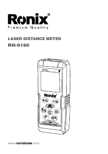 Manual Ronix RH-9180 Laser Distance Meter