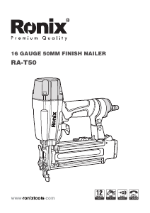 Manual Ronix RA-T50 Nail Gun