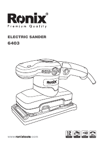 Manual Ronix 6403 Orbital Sander