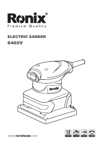 Manual Ronix 6402v Orbital Sander