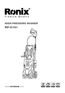 Manual Ronix RP-U161 Pressure Washer