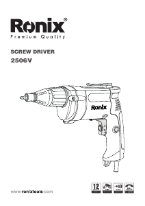 Manual Ronix 2506V Screw Driver