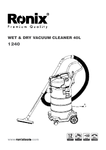 Manual Ronix 1240 Vacuum Cleaner