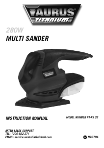 Manual Taurus RT-XS 28 Delta Sander